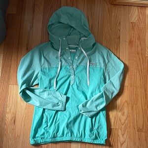 Mint Green Hooded Windbreaker